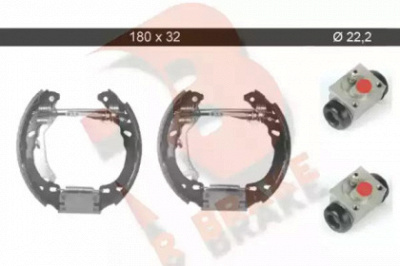 R BRAKE 79rbkt0014 -  Комплект тормозных колодок